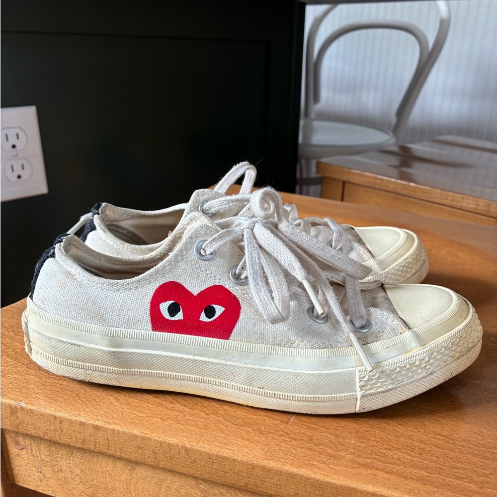 Comme des Garcons PLAY Kids Sneakers with Red Heart